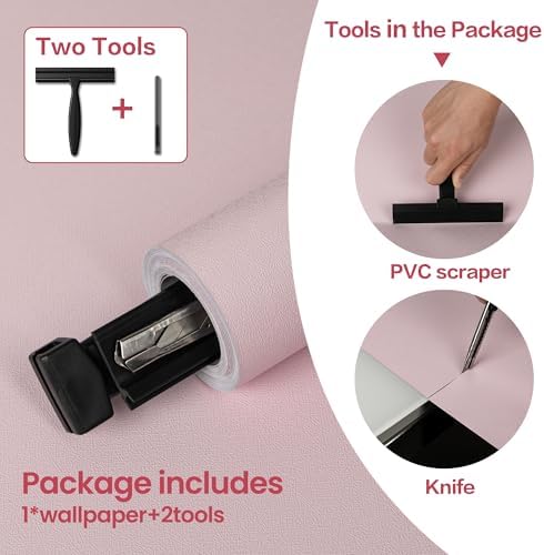 Pink Wallpaper Peel and Stick - Image 3