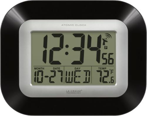 La Crosse Technology Atomic Wall/Table Clock, 7.2-inch H x 8.95-inch W x by LaCrosseTechnology