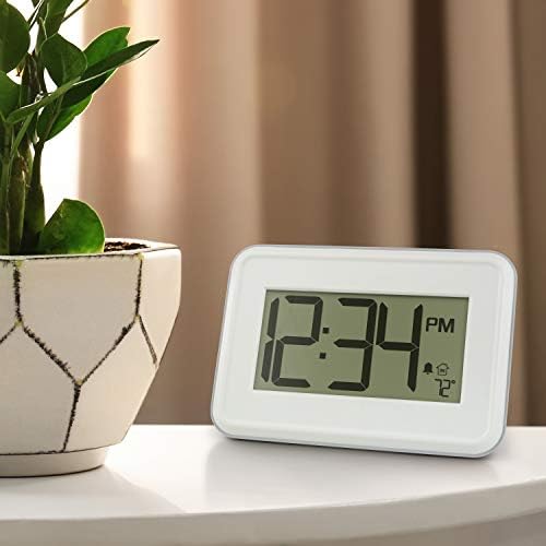 La Crosse Technology 513-113W Digital White Wall Clock - Image 6