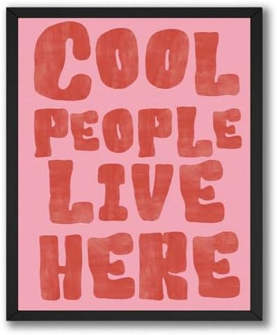 InkFlow Posters Cool People Live Here Canvas Poster by InkFlowPosters