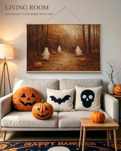 VIYYIEA Extra Large Halloween Canvas Wall Art - Image 2