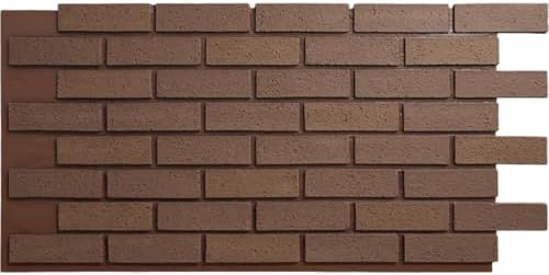 EverStone Traditional Faux Brick Panel, Chestnut Color by EkenaMillwork