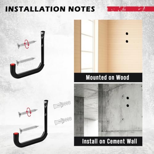 SEDY 6 Pack Heavy Duty Garage Hooks, Ladder Hooks - Image 5