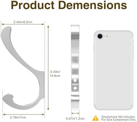 Large Coat Hooks Wall Mount, Heavy Duty Wall Hooks - Image 7