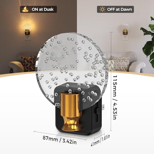 DORESshop LED Night Light, Decorative Night Light Plug Into Wall - Image 4