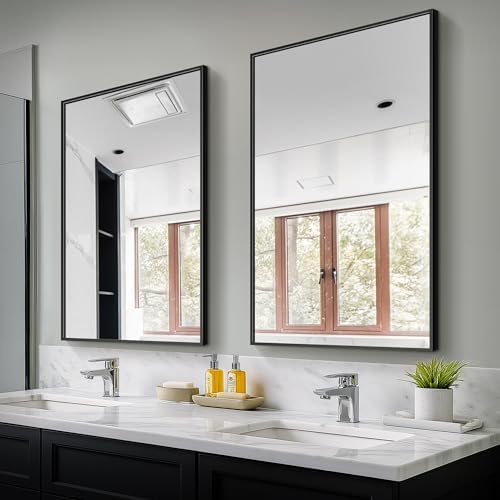 Bathroom Vanity Mirror for Wall 2Pack 36"x24" Bathroom Mirror for Over Sink by TRAHOME
