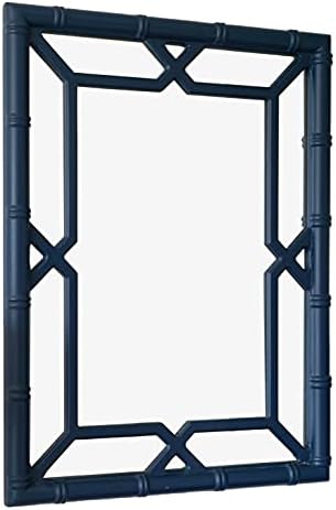 Bamboo-Look Solid Wood Window Pane Mirror 23" X 31" - Image 2