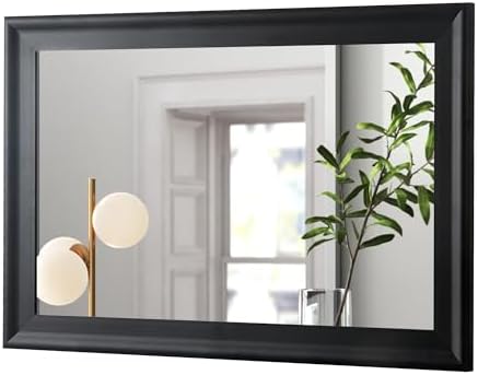 CULER Black Wall Mirror for Bathroom, Rectangle Large 30 x 40 inch Mirrors by Culer