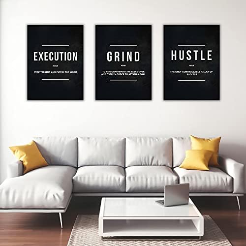 Success Canvas Painting Wall Art Quote Motivational Wall Art Execute Wall Decor - Image 7