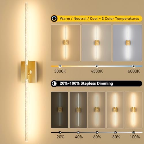 Battery Operated Wall Sconces Set of 2 - Image 2
