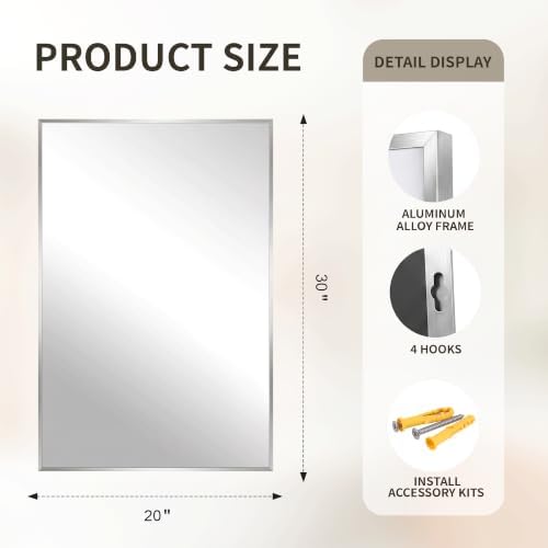 FICTOR Bathroom Vanity Mirror for Over Sink - Image 2