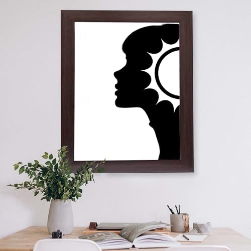 InkFlow Posters Abstract Face Silhouette Canvas Poster - Image 5