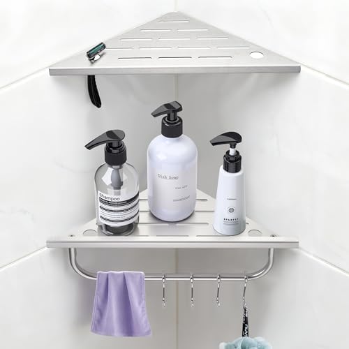 Shower Corner Shelf, Grout in Bathroom Shower Shelf by Unknown
