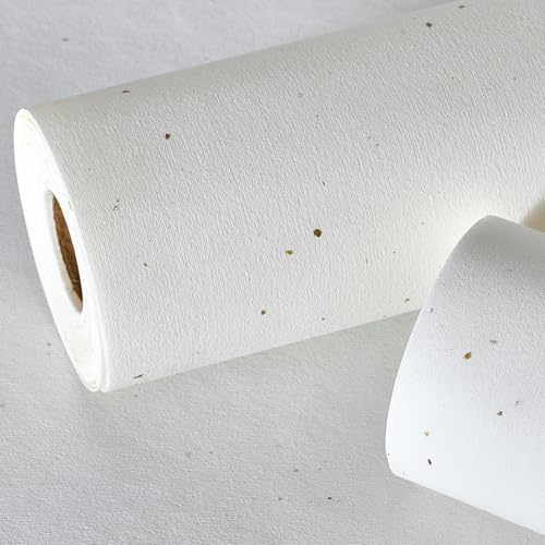 Matte White Grasscloth Textured Wallpaper Natural&Neutral&Handmade Style Thick - Image 2
