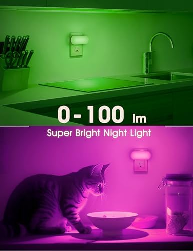 DORESshop RGB Night Lights Plug into Wall, Dusk to Dawn Color Changing - Image 5