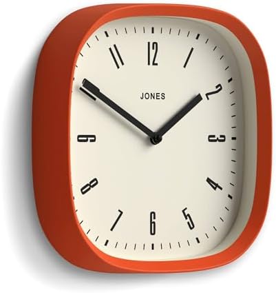 JONES CLOCKS® Marvel wall Clock | Modern Retro Rounded Square Clock | 10" | - Image 2