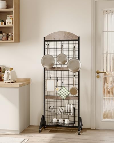 CHOEZON Grid Wall Panel 5.7’ x 2’ FT Grid Display Rack, Movable Gridwall - Image 6
