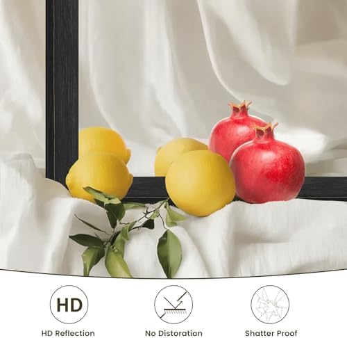 WEER Matte Black Bathroom Vanity Mirror 24X36 Inch - Image 3