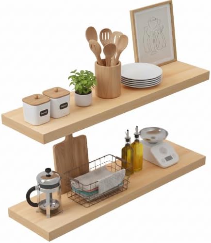 Lufia Floating Wall Shelves, MDF by Lufia