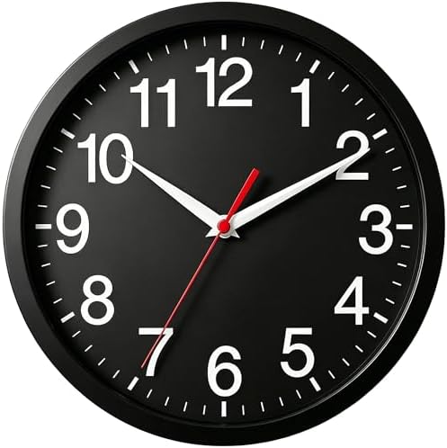 Rohioue Wall Clock Analog 8 Inch Battery Operated Silent Clock by RohioueWallClock
