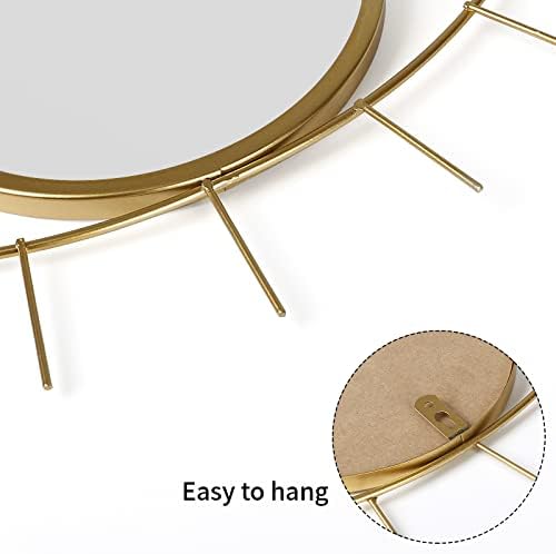 Evil Eye Wall Mirror Boho Gold Mirrors Decorative Metal Mirror - Image 3