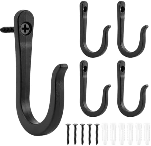50 LB Heavy Duty Zinc Alloy Wall Hooks by Unknown
