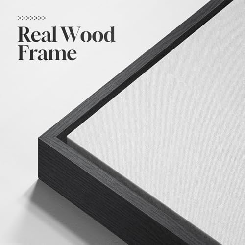 Framed Modern Black and White Abstract Wall Art, 1 Piece 24x36 In - Image 5