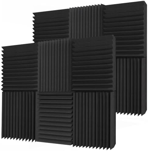TroyStudio Thick Acoustic Foam Panels, Dense Soundproof Padding Tile, Recording by TroyStudio