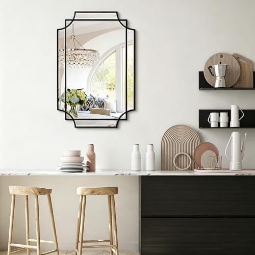 30" x 20" Rectangle Decorative Beveled Mirror - Image 4
