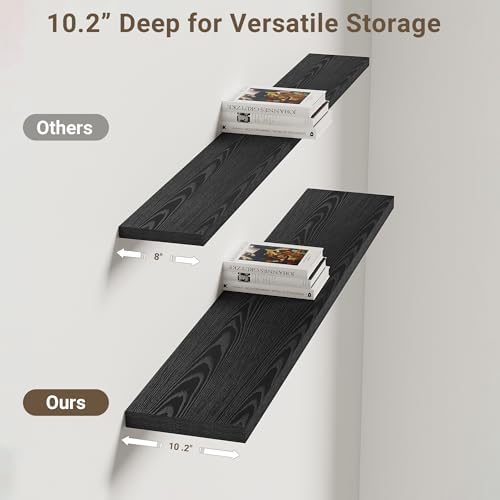 Vivelove 10 Inch Deep Floating Shelves - Image 4