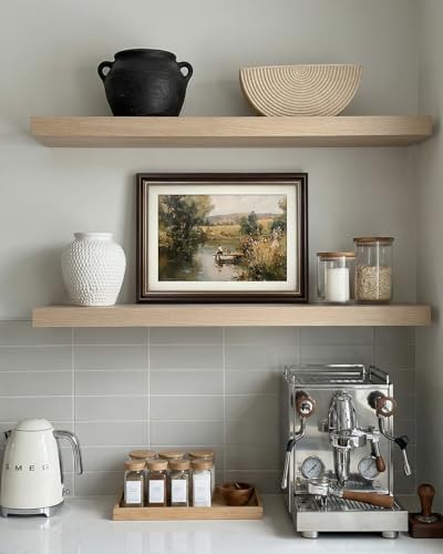 VIYYIEA Landscape Wall Art, Nature Country Lake Scene Prints 16x12 in - Image 3