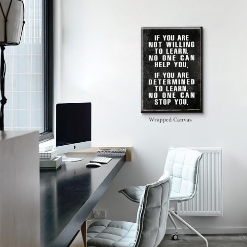 If You Are Not Willing To Learn Motivational Canvas Wall Art, Positive - Image 3