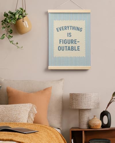 FGFK Everything Is Figureoutable Inspirational Wall Art Poster Hanger Frame - Image 5