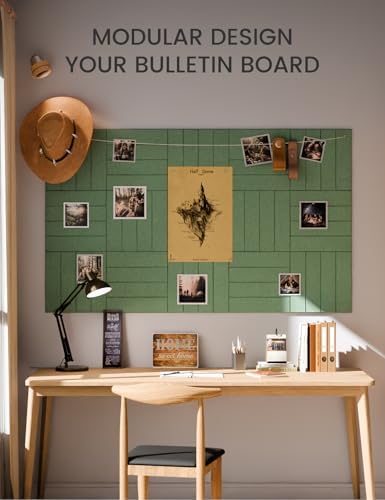 Fluxynara 36" x 24" Large Felt Bulletin Board，Christmas Tree Green-1 - Image 5