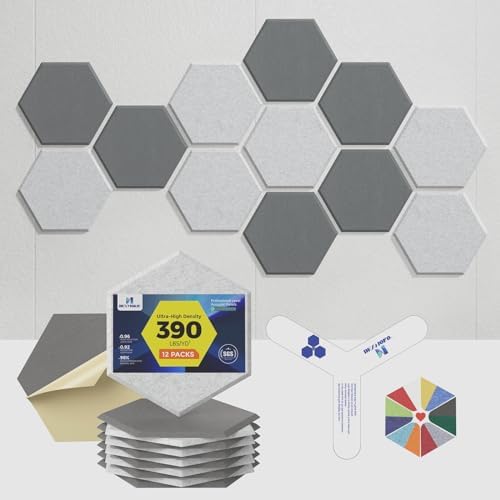 Self-Adhesive Acoustic Panels, 2nd Generation Sound Absorbing Panel, by DEXMOKO