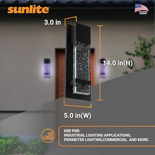 Sunlite LED Wall Sconce, 4.75" Wide, 5000K Daylight, Indoor & Outdoor, ADA - Image 2