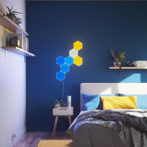 Nanoleaf Hexagon Lights, Smart RGBW LED Wall Light Panels, 3 PK - Image 2