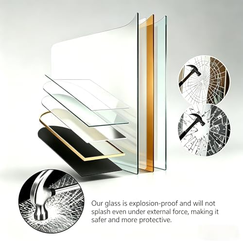 69" x 26" Arched Full Length Mirror Black Aluminum Alloy Frame - Image 7
