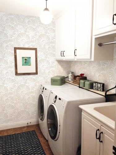 Ismoon Beige Wallpaper Peel and Stick Wallpaper Boho 17.3in x 6.56ft Neutral - Image 4