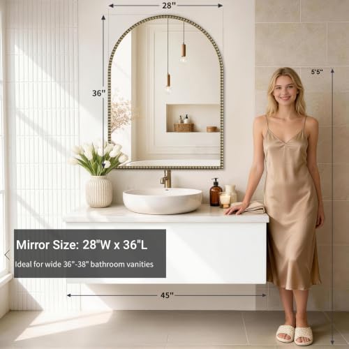 Arched Beaded Mirror - Image 3