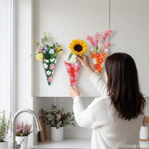 AIM & GGKK Floral Wall Vases - Image 7