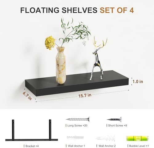 Bellsal Floating Shelves for Wall, Living Room, Bathroom Storage, Book Shelf - Image 3