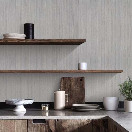 Grasscloth Peel and Stick Wallpaper Textured Contact Paper 15.7in x 118.1in - Image 3