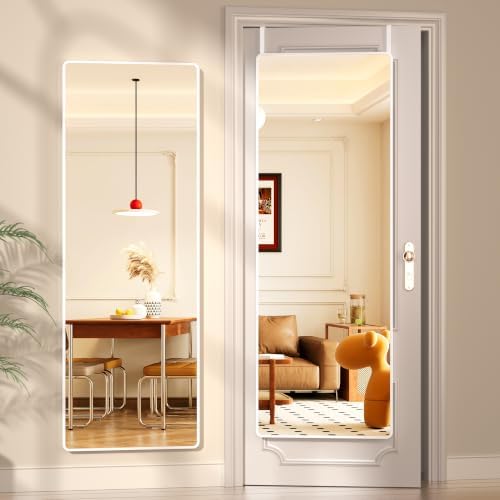 Hasipu Door Mirror Full Length, 56 x 16 Inch Full Body Wall Mirror Over The by Whatssuitableisthebest
