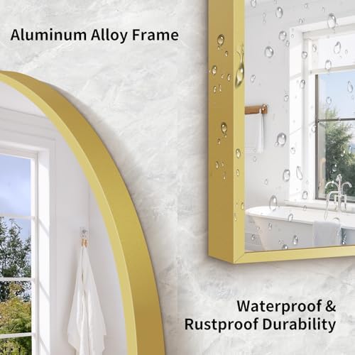 76"x34" Arched Full Length Mirror, Large Floor Mirror - Image 4