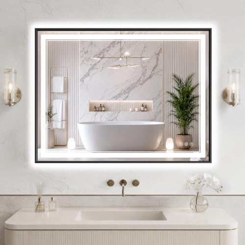32"x40" LED Bathroom Mirror by FLYECHO