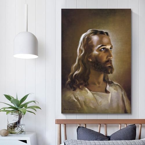 Warner Sallman Head of Christ Jesus Painter Work Posters Modern Classroom - Image 5