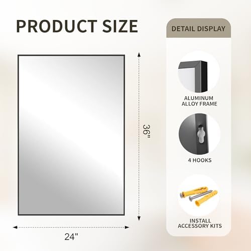 FICTOR Bathroom Vanity Mirror for Over Sink - Image 2