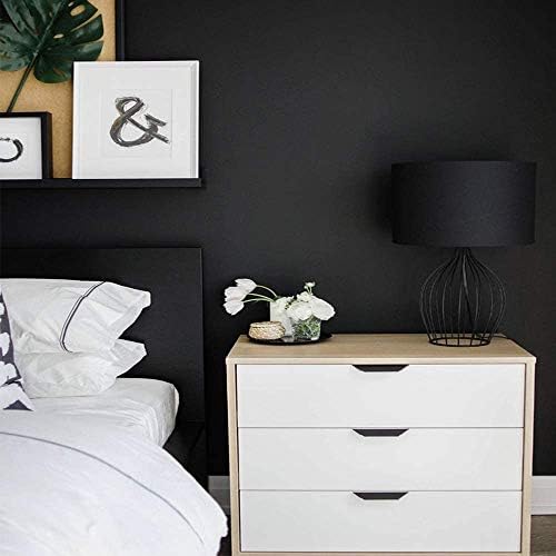 15.7" x 236.2" Black Wallpaper Self Adhesive and Removable Peel and Stick - Image 4