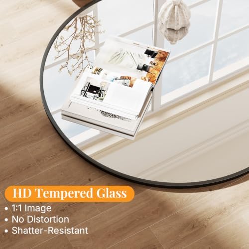 Sweetcrispy 31"x32" Arched Bathroom Mirror, Bathroom Mirrors - Image 3